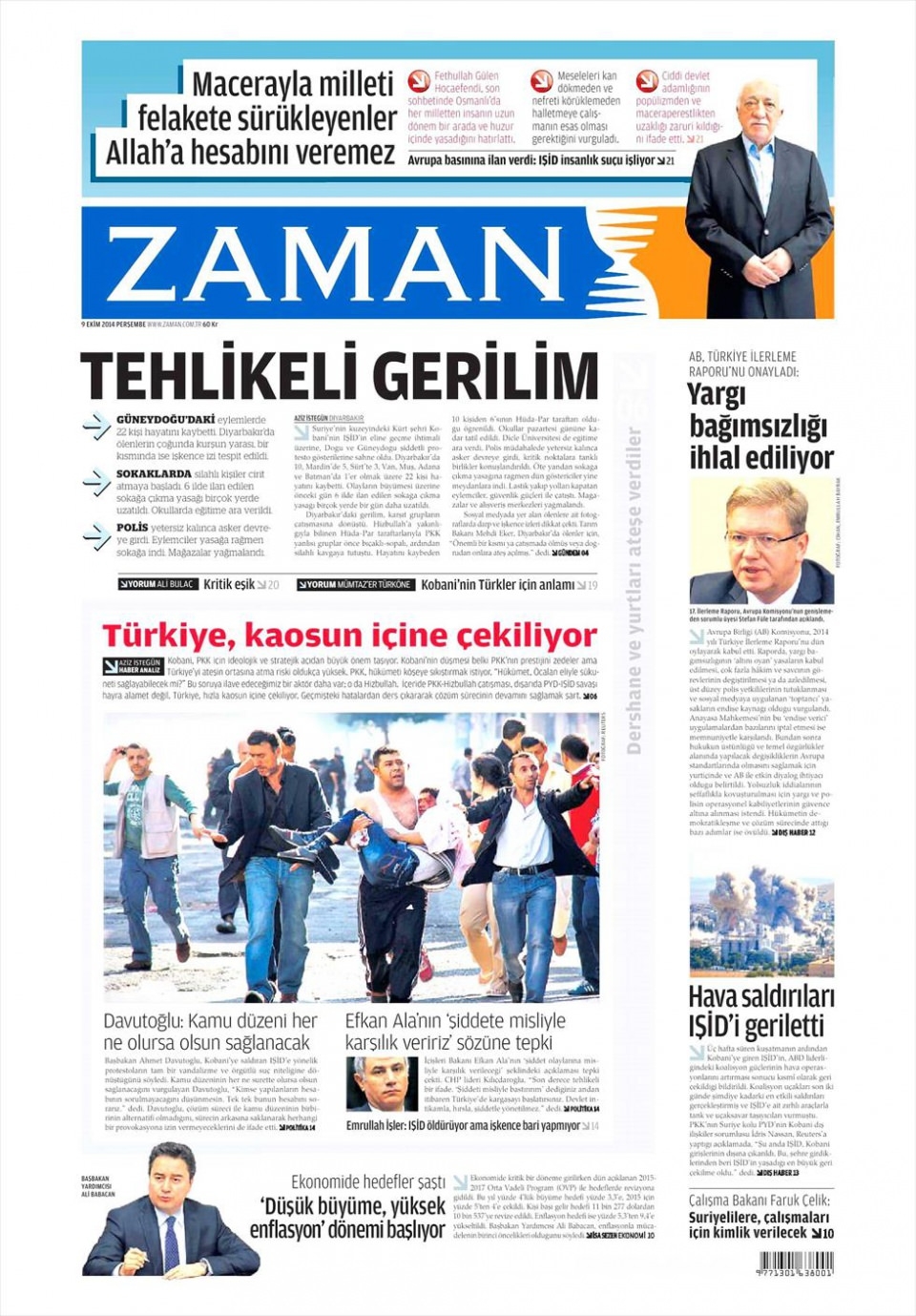 9 Ekim Gazete Manşetleri 24