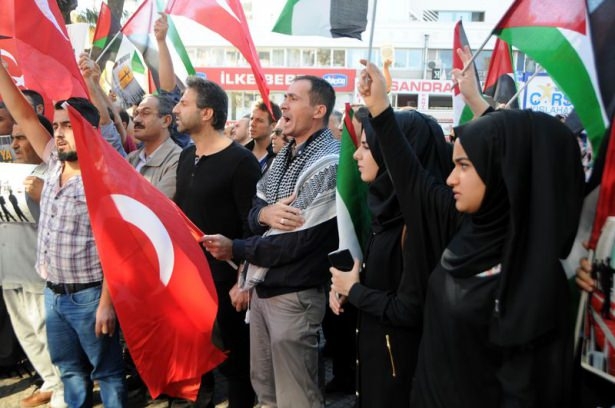 Türkiye 'Kahrolsun İsrail' sloganlarıyla inledi 22