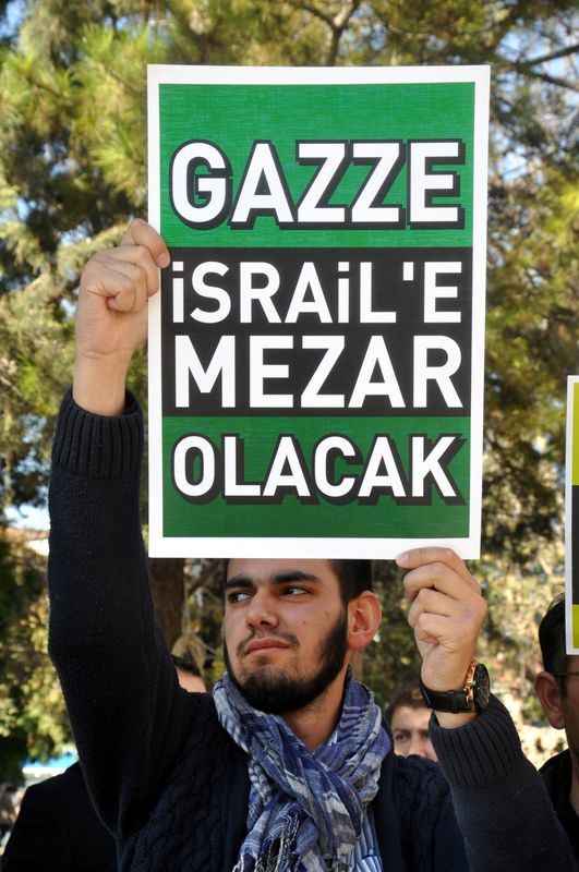 Türkiye 'Kahrolsun İsrail' sloganlarıyla inledi 29