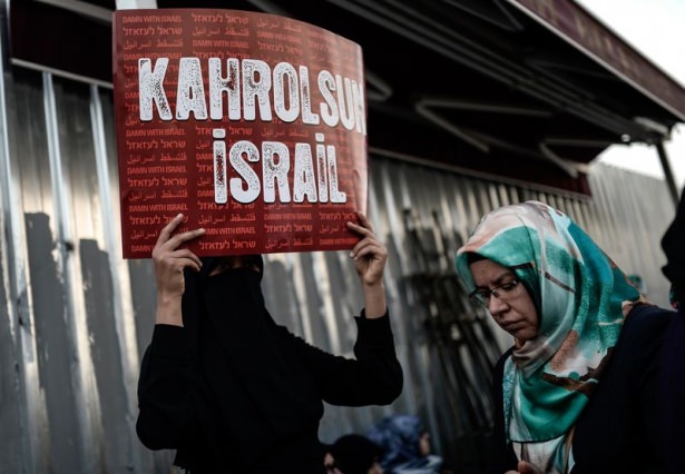 Türkiye 'Kahrolsun İsrail' sloganlarıyla inledi 40