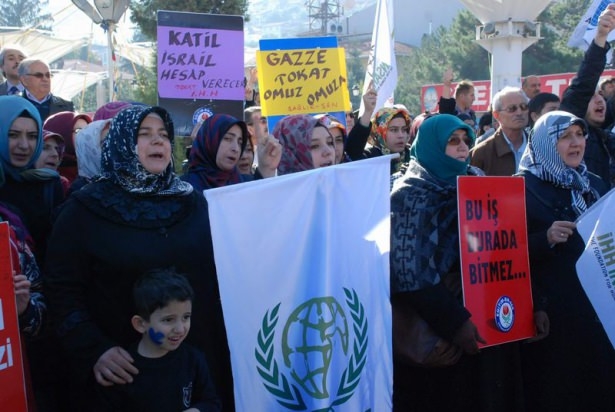 Türkiye 'Kahrolsun İsrail' sloganlarıyla inledi 87