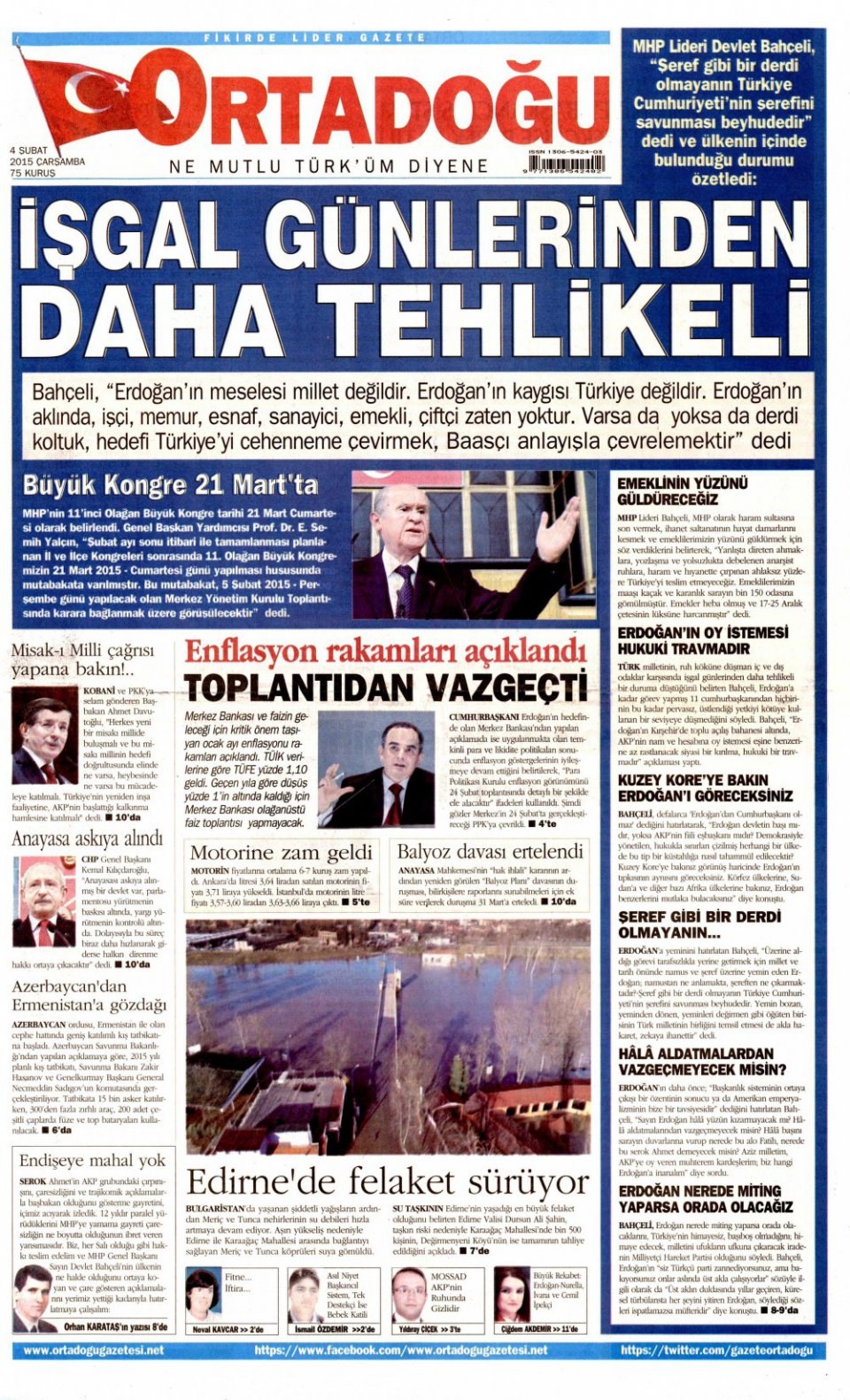 4 Şubat 2015 gazete manşetleri 8