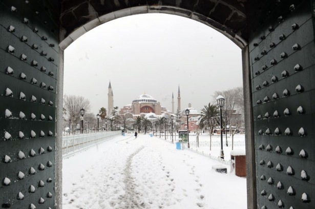 Beyaz İstanbul havadan böyle görüntülendi 44