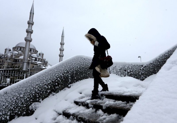 Beyaz İstanbul havadan böyle görüntülendi 49