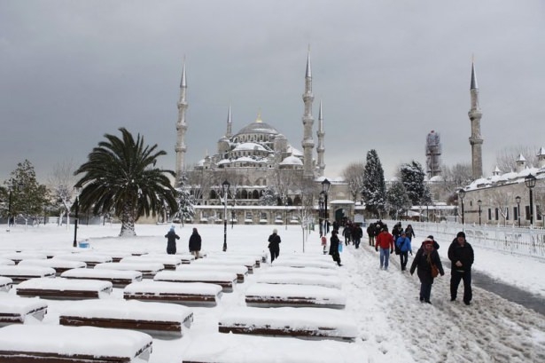 Beyaz İstanbul havadan böyle görüntülendi 58