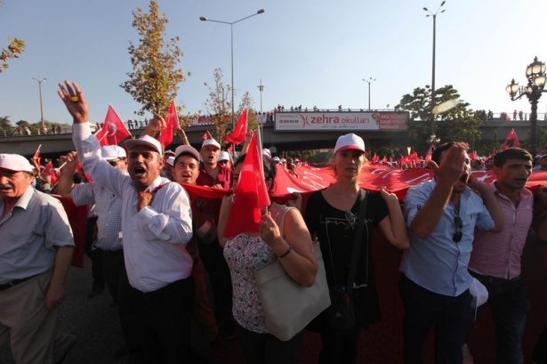 Ankara'da "Teröre Hayır, Kardeşliğe Evet" yürüyüşü 12