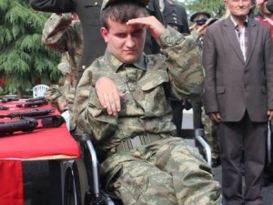 Engelliler askerlik heyecanı yaşadı