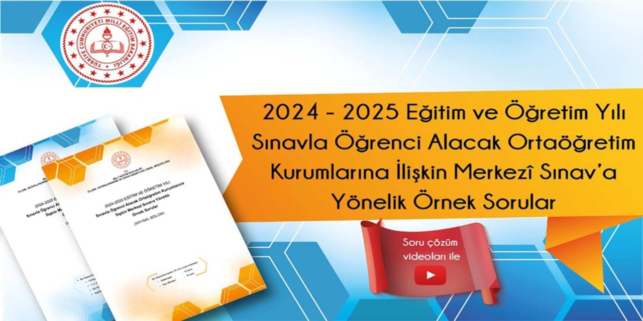 LGS 2024 Yeni Örnek Sınav Soruları Yayımlandı