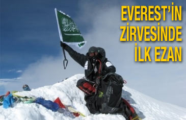 Everest'in zirvesinde ilk ezan