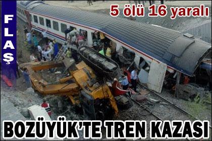 Bozüyük'te tren kazası