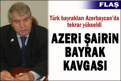 Azerbaycanda Türk bayrağı yeniden yükseldi