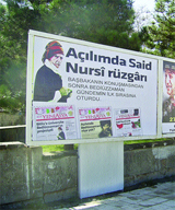 Açılımda Said Nursî rüzgârı bilboardlarda da esiyor