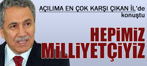 Arınç: Hepimiz milliyetçiyiz