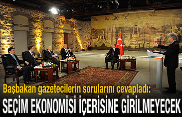 Başbakan Erdoğan: Seçim ekonomisi içerisine girilmeyecek