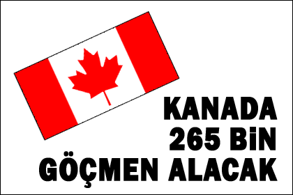 Kanada 265 bin göçmen alacak