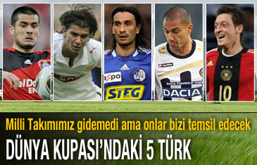 Dünya Kupası'nda 5 Türk