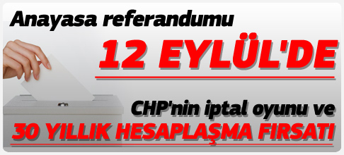 YSK açıkladı Referandum 12 Eylülde