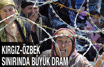 Kırgız-Özbek sınırında büyük dram