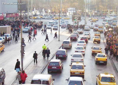 Başkent Ankara'da Kızılay Trafiğine Üç Günlük Asfalt Düzenlemesi