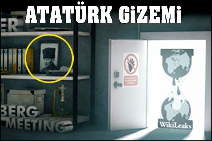 Wikileaks duvar kağıdında 'Atatürk' resmi