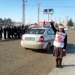 Taşımalı eğitim gören öğrencilere trafik eğitimi