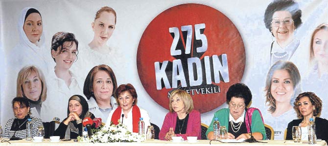 Kader 275 kadın milletvekili istiyor