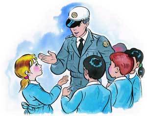 Çocuklar okul polisi oldu