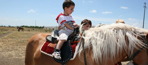 Engelli çocuklara at terapisi