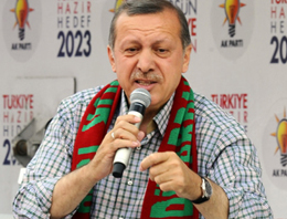Erdoğan Samsun'da 'köteği' gösterdi