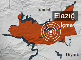 Elazığ'da 5.4 büyüklüğünde deprem