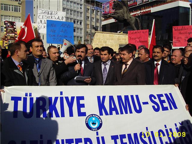 TES Gaziantep'den İsrail protestosu