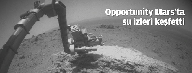Mars robotu Opportunity yeni su izleri keşfetti