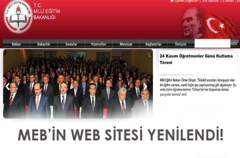 MEB'in web sitesi yenilendi!