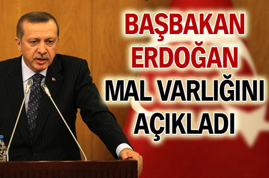 Başbakan Erdoğan'ın bankada 3 milyon 390 bin TL'si var