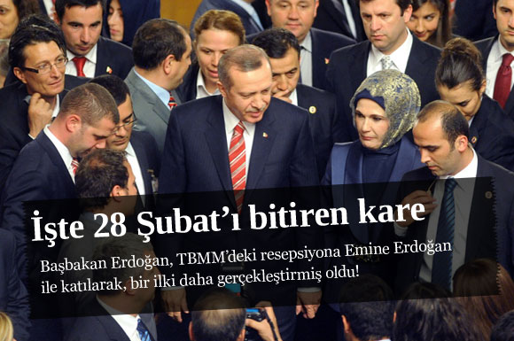 Emine Erdoğan resepsiyonda!