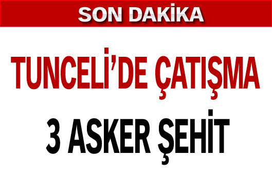 Tunceli'de çatışma: 3 şehit