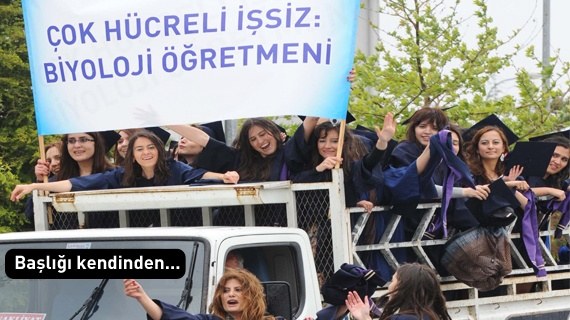 Hacettepe Üniversitesi mezunlarından ilginç protesto