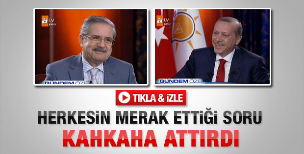 Erdoğan'a kahkaha attıran soru – izle