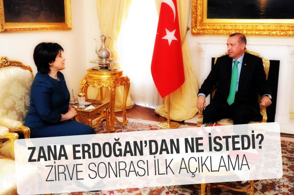 Zana Başbakan Erdoğan'dan ne istedi?