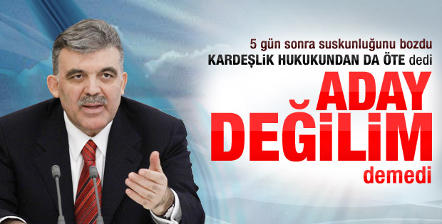 Cumhurbaşkanı Gül'den Köşk polemiği açıklaması