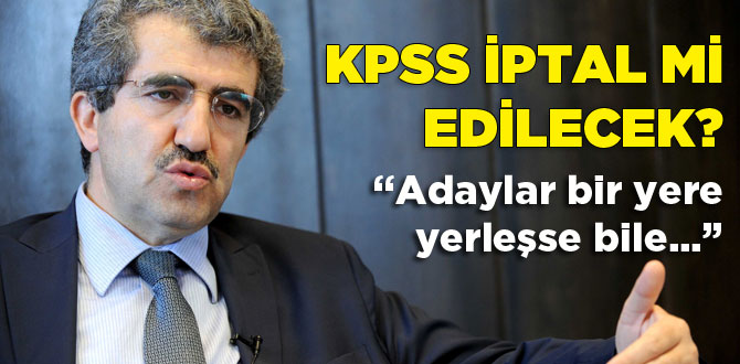 Ali Demir'den KPSS açıklaması