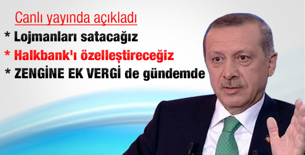 Erdoğan: Lojmanları satacağız