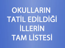 İstanbul'da okullar tatil