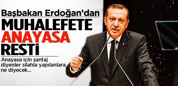Erdoğan'dan muhalefete anayasa resti