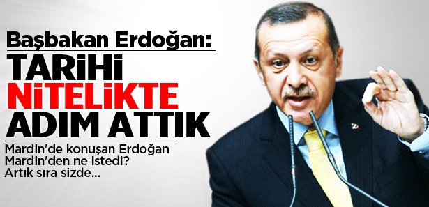 Erdoğan: Mardinli kardeşlerim teröre dur deyin.