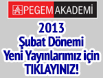 Pegem Akademi 2013 Şubat Dönemi Yeni Yayınlar!