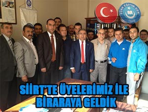 Türk Eğitim Sen Yöneticileri Siirtte
