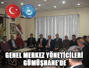 Türk Eğitim Sen Yöneticileri Gümüşhane'de