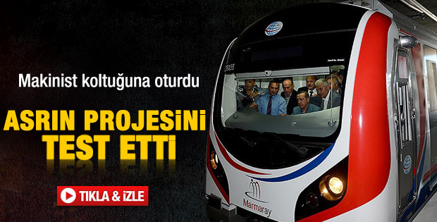 Başbakan Erdoğan Marmaray'ı test etti - izle