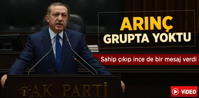 Erdoğan, Bülent Arınç'a Sahip Çıktı
